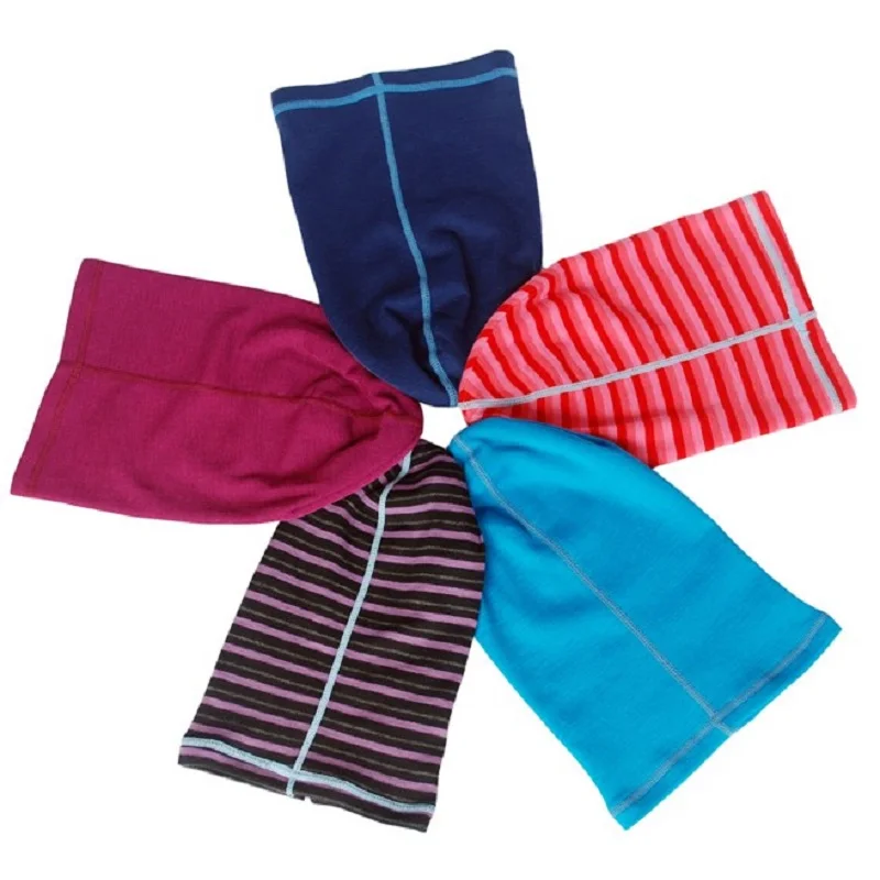 100 Merino wool kids winter beanies thermal unisex baby boys girls