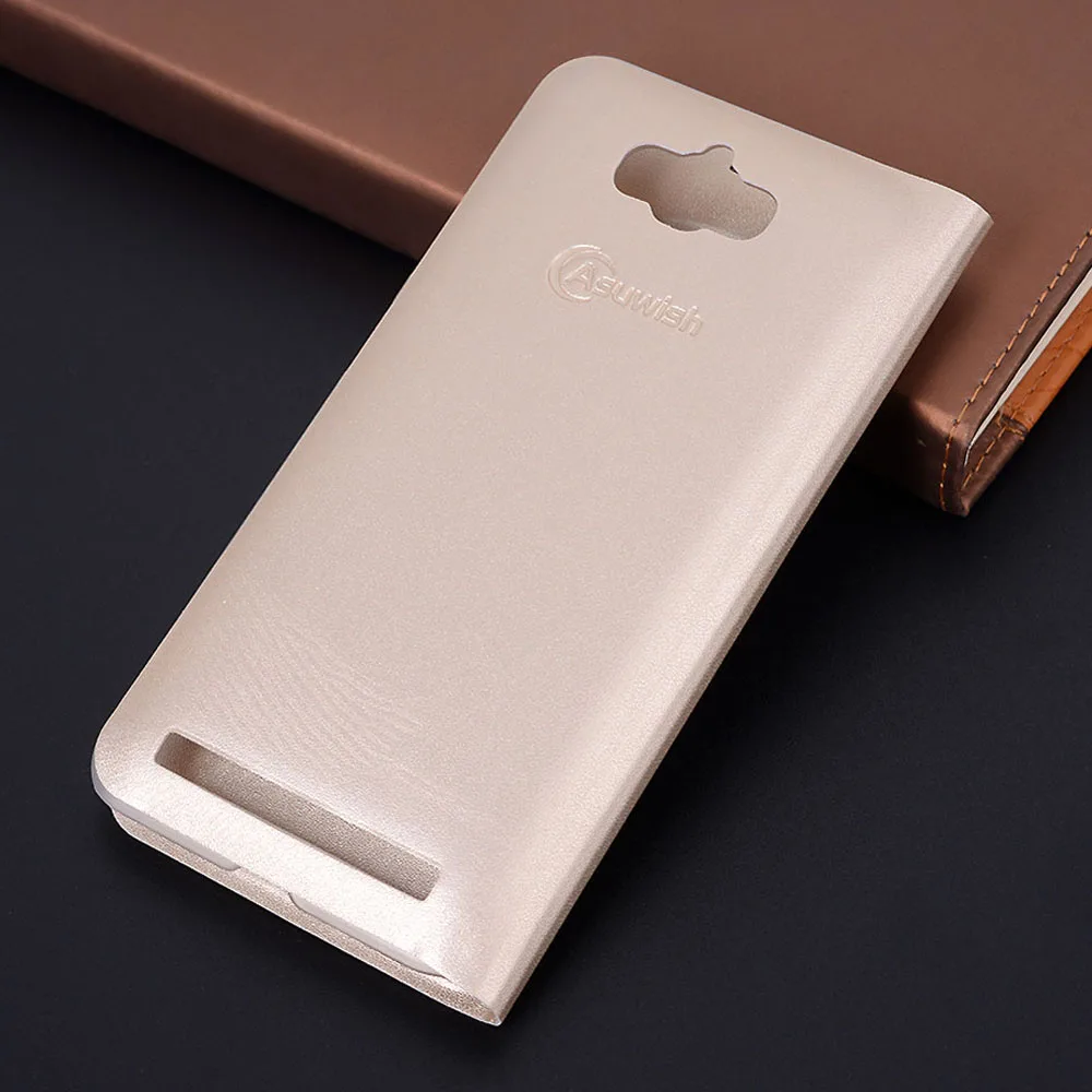 Кожаный чехол книжка Asuwish для Asus Zenfone Max ZC550KL ZC 550KL ZC550 550 KL 5 дюйма чехлы с функцией