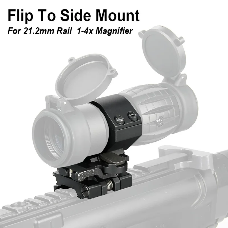 

Flip To Side Mount for 3x/4x Magnifier Quick Flip Scope Fit For 21.2mm weaver mount gs24-0003