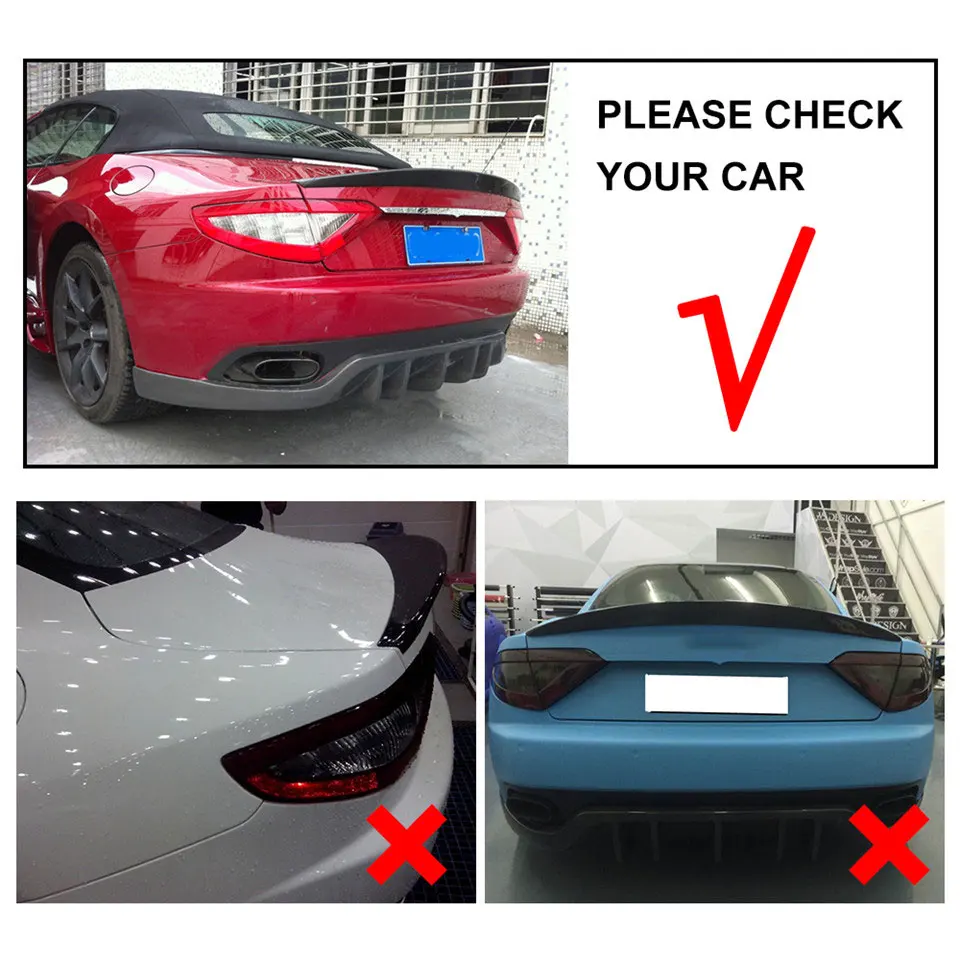 Задний спойлер багажника крыло загрузки для Maserati GranTurismo 2 дверь Cabriolet Кабриолет 2012