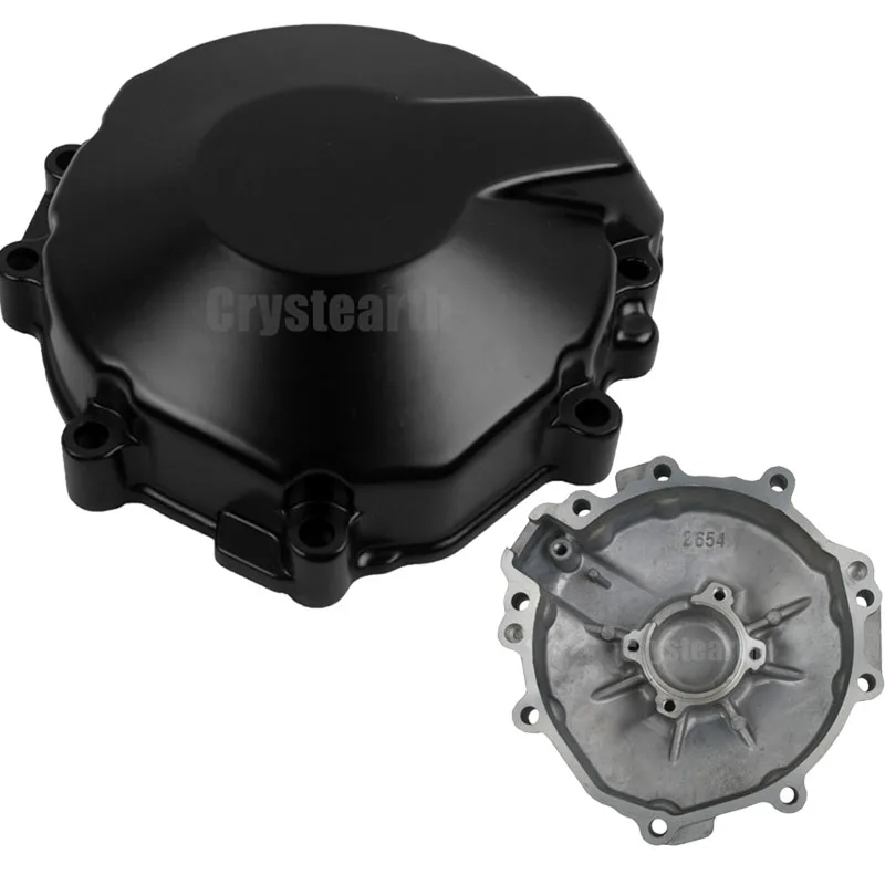 Motorcycle Engine Stator Cover Black Left Side Crankcase For Kawasaki