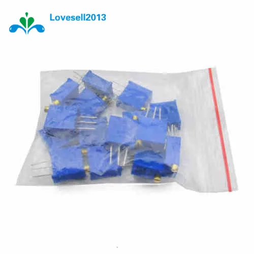 

15 Values 3296 Trimmer Trim Pot Resistor Potentiometer Kits