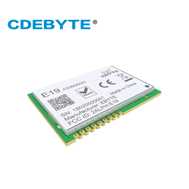 E19 (433M20SC) lora Дальний диапазон SX1278 433 МГц 100 мВт штамп антенна отверстия IOT uhf