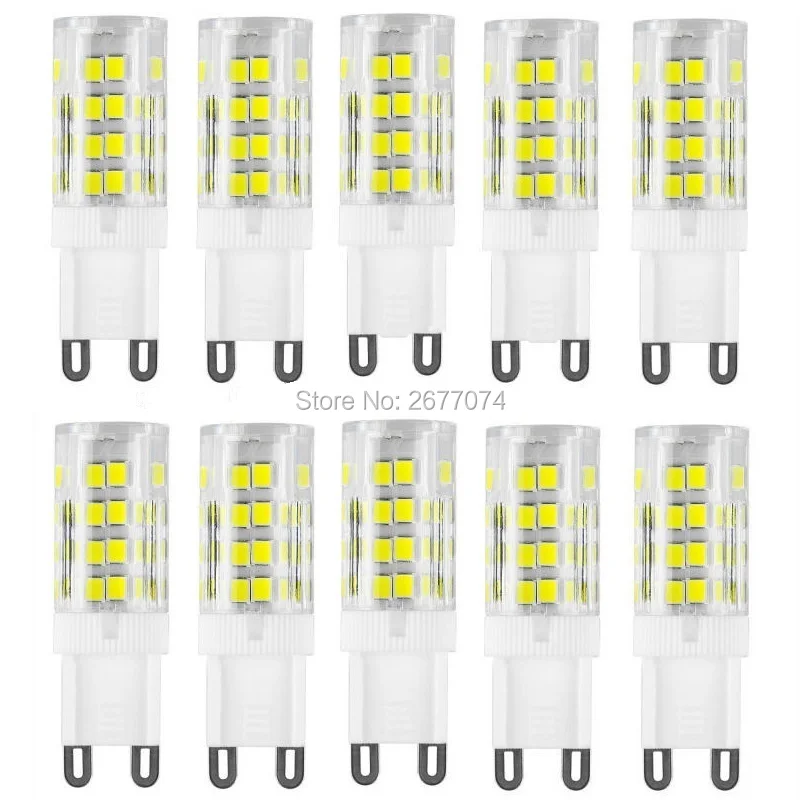 

G9 51LED SMD2835 400-500LM Warm White/White Decorative / Waterproof AC220-240V LED Bi-pin Lights 10PCS JTFL141
