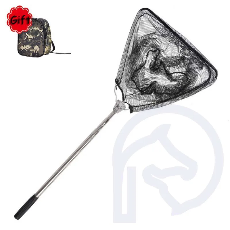 

Stainless Steel Fishing Net Foldable Retractable Telescoping Positioning Pole Fishing Net Landing Folding Fishing Cast Nets