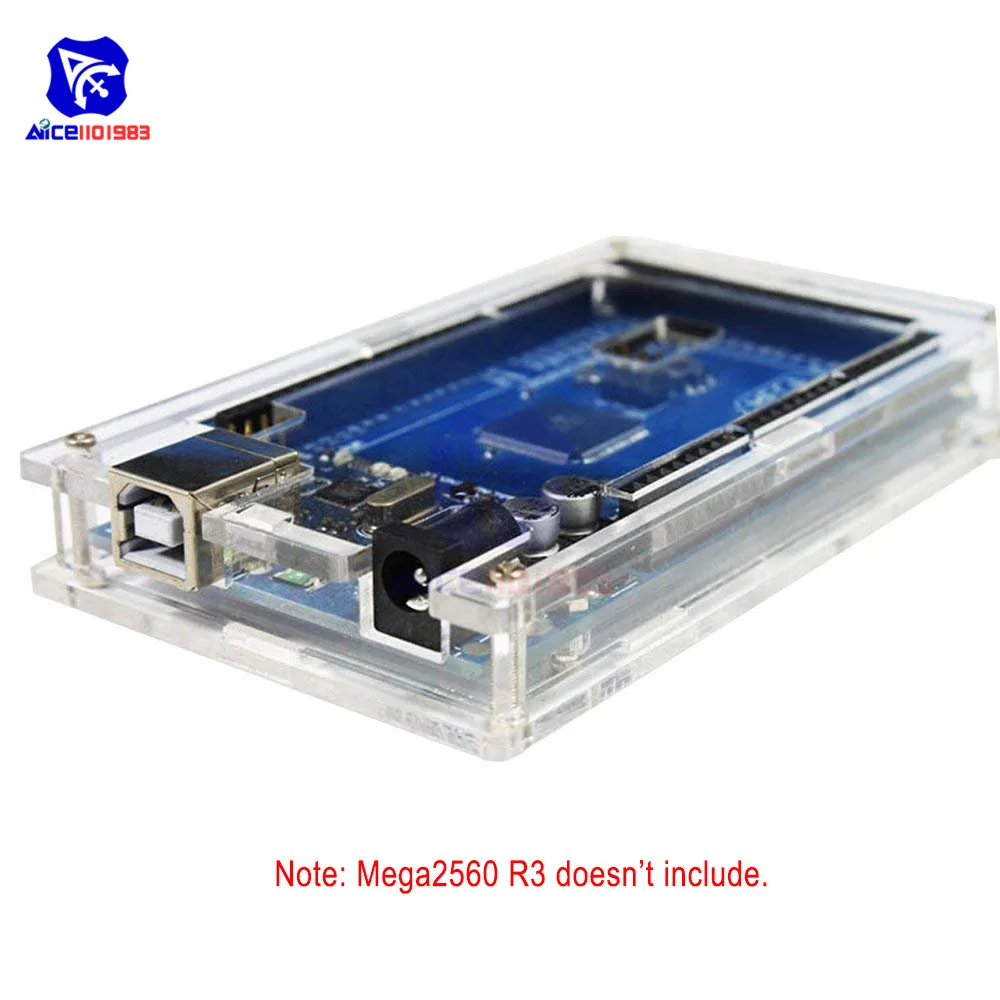 

Acrylic Transparent Hard Case Enclosure for Arduino UNO R3 MEGA 2560 R3 Protective Shell Cover