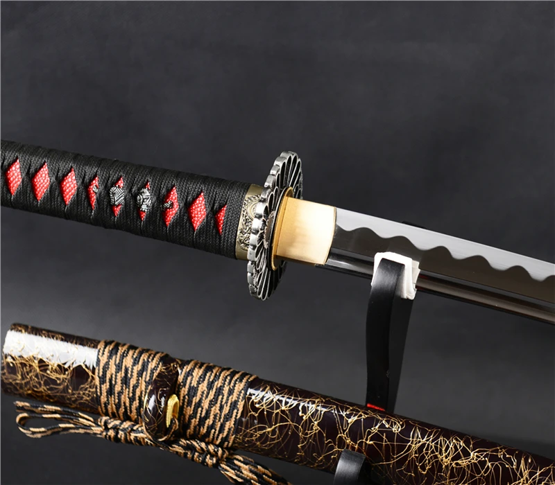 Samurai Espada Karbon Keskin SHI Japon 1095 Son Katana Kesme JIAN Tam Kılıç Bo-hi Tang Çelik Bıçak indirim cosplay Stop118 4 Samurai Espada Karbon Keskin 4