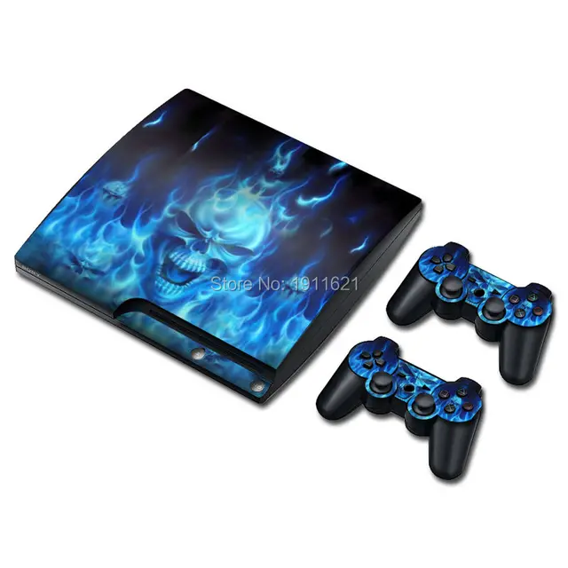 Best Price OSTSTICKER Sticker skin for Sony Playstation 3 for ps3 Slim Console Skin Sticker + 2 Controller Decals