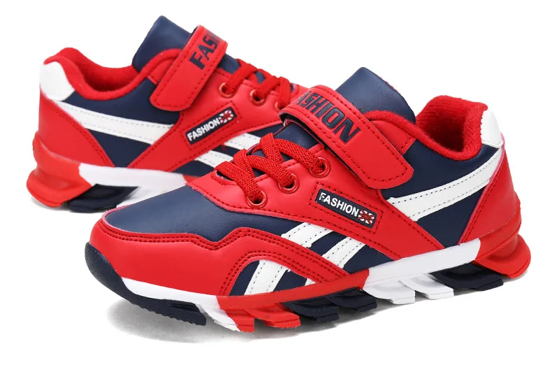 Sialia Winter Children Casual Shoes For Kids Sneakers Boys Shoes Girls Sneakers Leather Striped Cotton Fabric Warm Outdoor