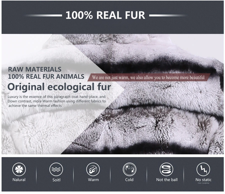 Excellent Creative Chinchilla Rex Rabbit Furs Nature Fur Coat For Women Luxurious Rabbit Jackets With Oversized Warm Turn-down Collar 2018 9 Excellent Creative Chinchilla Rex Rabbit Furs Nature Fur Coat For Women Luxurious Rabbit Jackets With Oversized Warm Turn-down Collar 2018 9