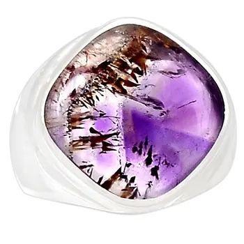 

Lovegem Genuine CACOXENITE Ring 925 Sterling Silver,Size :6.75, AR3184
