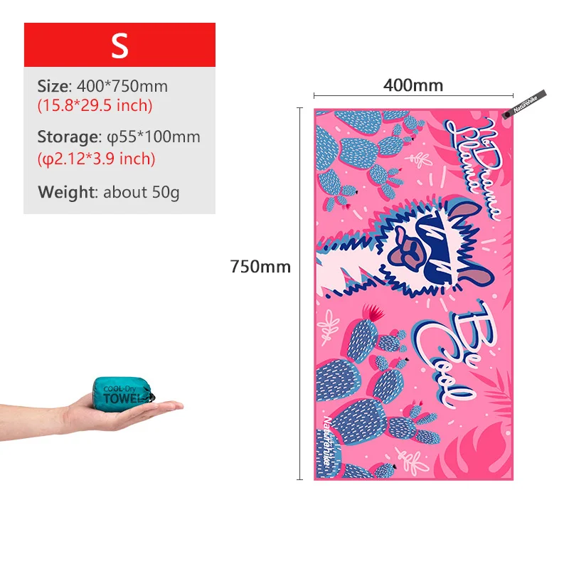 Pink 40x75cm Naturehike быстросохнущие полотенца купальное полотенце 3 цвета 40x75 см 128x75 см Сверхлегкий водопоглощающий Быстросохнущий банный полотенце - Цвет: Pink 40x75cm