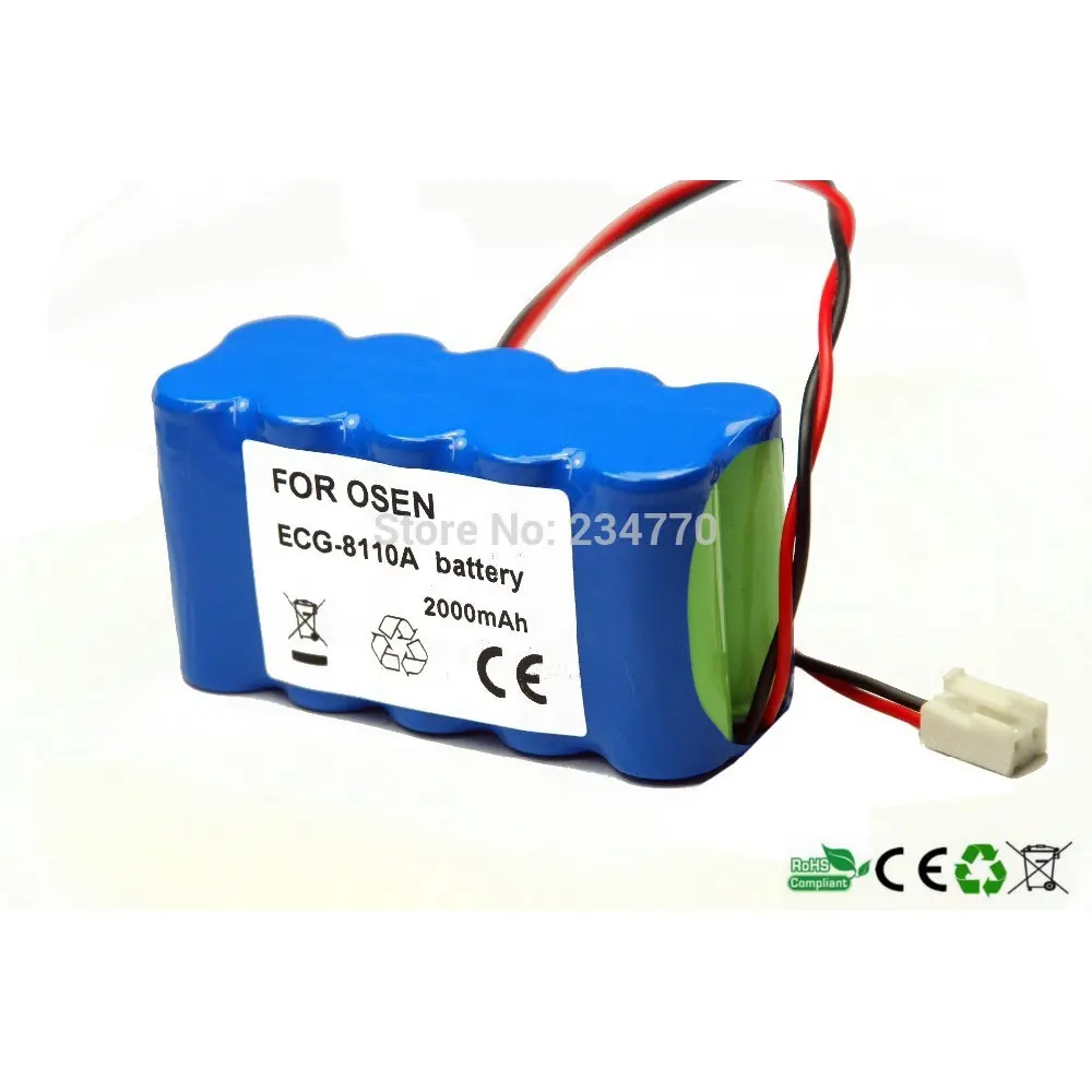 Запасной аккумулятор для экг OSEN ECG 8110.ECG 8110A 8130A батарея медицинского оборудования
