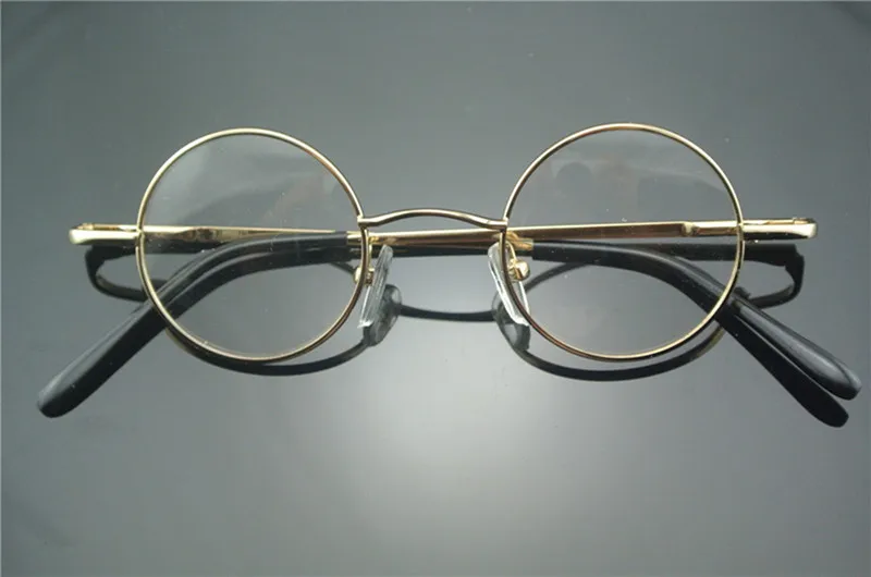 Винтажные маленькие круглые 37 мм Пружинные шарниры John Lennon металлические оправы для очков полная оправа близорукость Rx able очки