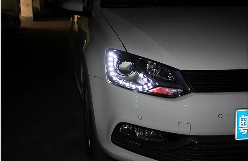 HID, 2011~, автомобильный Стайлинг для POLO фар, sharan, Golf6, routan, saviro, polo, passat, magotan, POLO Головной фонарь