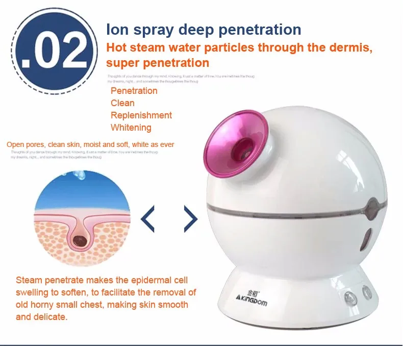 Паровой озоновый увлажняющий Распылитель для лица, распылитель воды, паровой аппарат для лица