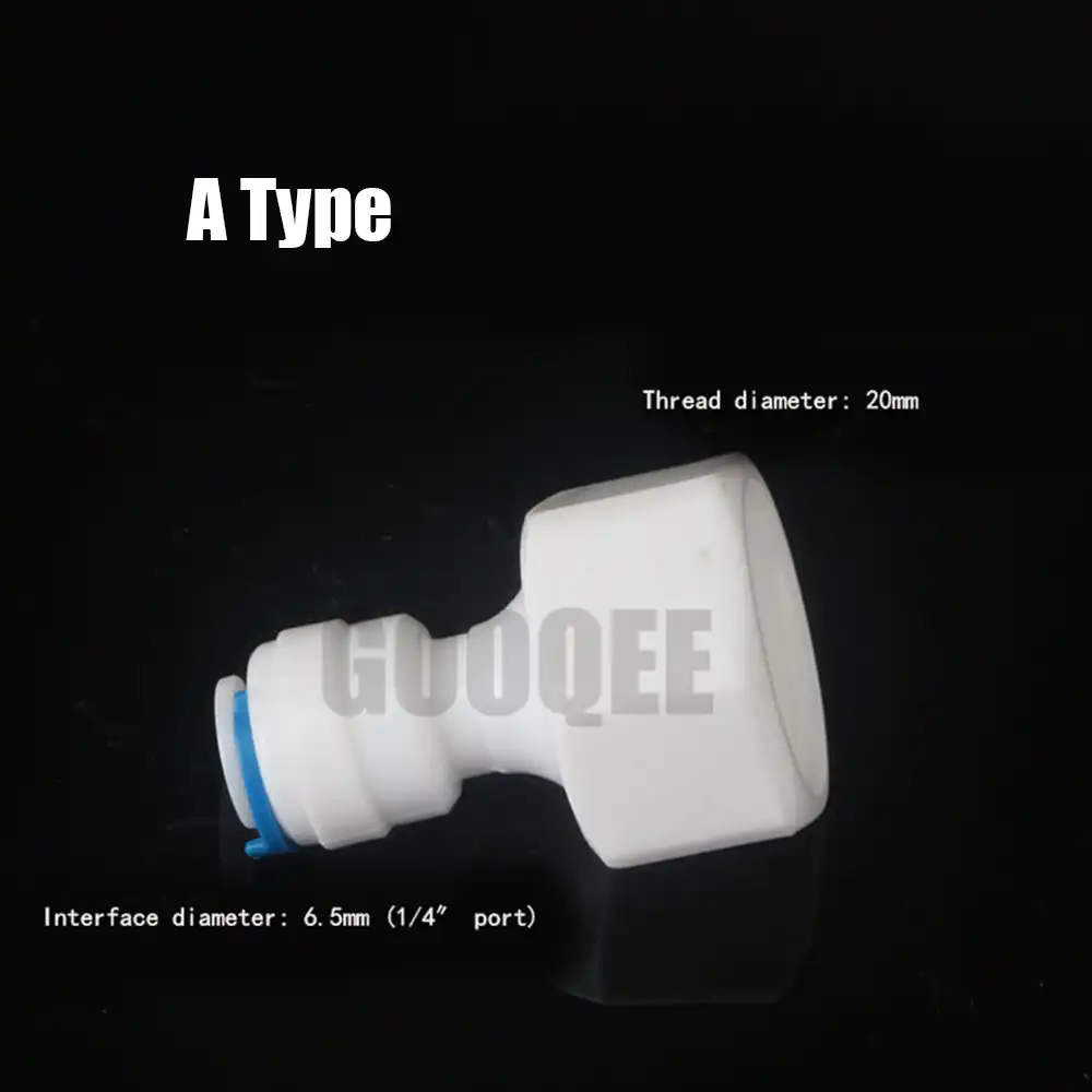 10pcs RO Water Fitting Elbow 1//4 3//8 OD Hose 1//4 1//2 1//8 BSP Female Thread Plastic Pipe Quick Osmose Reversa Aquario Connector Size : For 6.35mm OD Hose, Thread Specification : 18