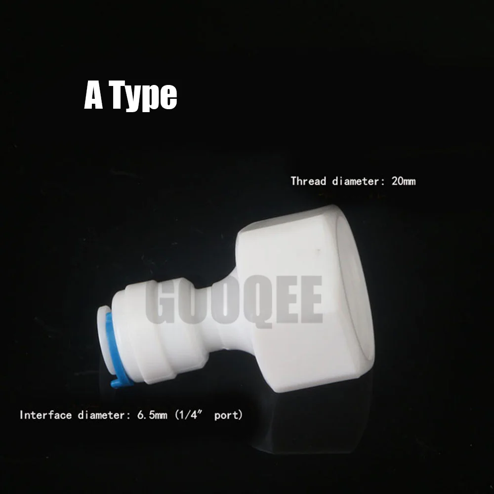

RO Water System Equal Straight 1/4" 3/8" Hose Connection Coupling Reducing Plastic Quick Pipe Fitting Reverse Osmosis Connector