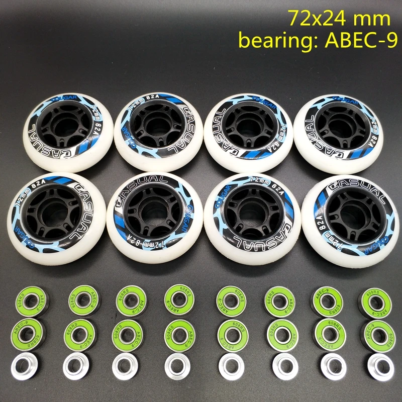 

free shipping skate wheel roller wheel PU 72*24 mm 82 A