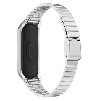

Popular Simple Watchbands For Xiaomi Mi Band 3 Stainless Steel Wristband + Metal Case Ultrathin Durable New Strap High Quality