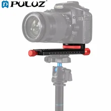 PULUZ Macro Focusing Rail Slider Close-up Shooting Tripod Head Quick Release Plate Holder with 1/4″Screw