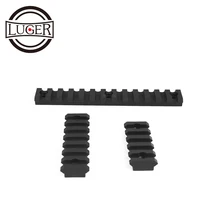 LUGER 3/5/7 слотов для карт с креплением для рельсовый профиль для Keymod Накладка для клеммной коробки с 3 гаечный ключ Red Dot Пистолет Охота Аксессуар