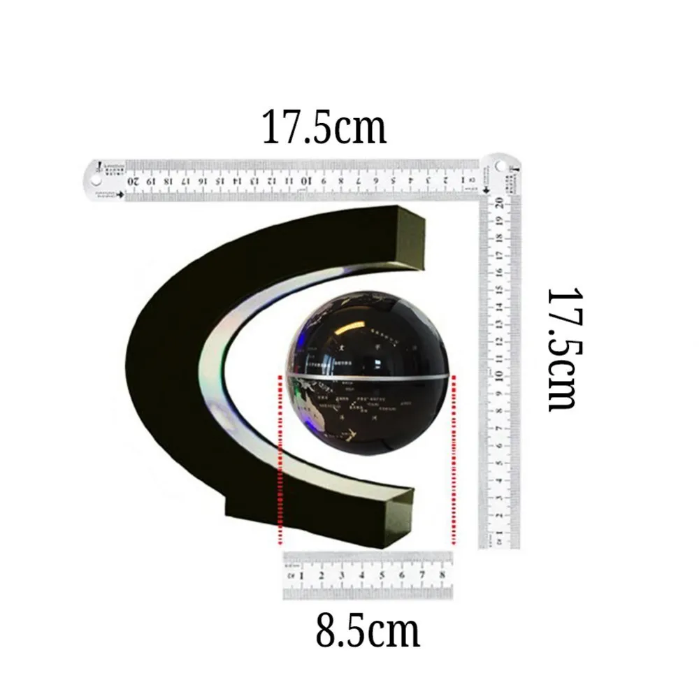 Светодио дный карта мира магнитной левитации плавающей дома электронные антигравитация C форма лампы новизна шар света подарки на день