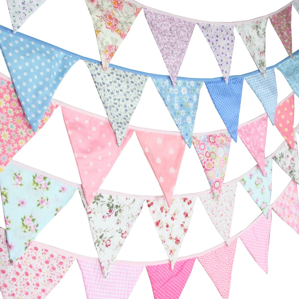 3.2m Ethnic Cotton Bunting Pennant Flags Banner Garland Home Party Wedding Decor