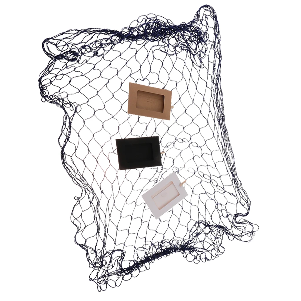 Creative Hanging Photo Display Photo Frame DIY Fishing Net Wall Art Picture Holder With Paper Picture Frame Clips Nails