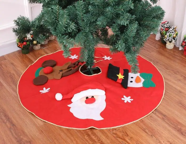Freeshipping Christmas Tree Skirt Carpet Party Ornaments Christmas