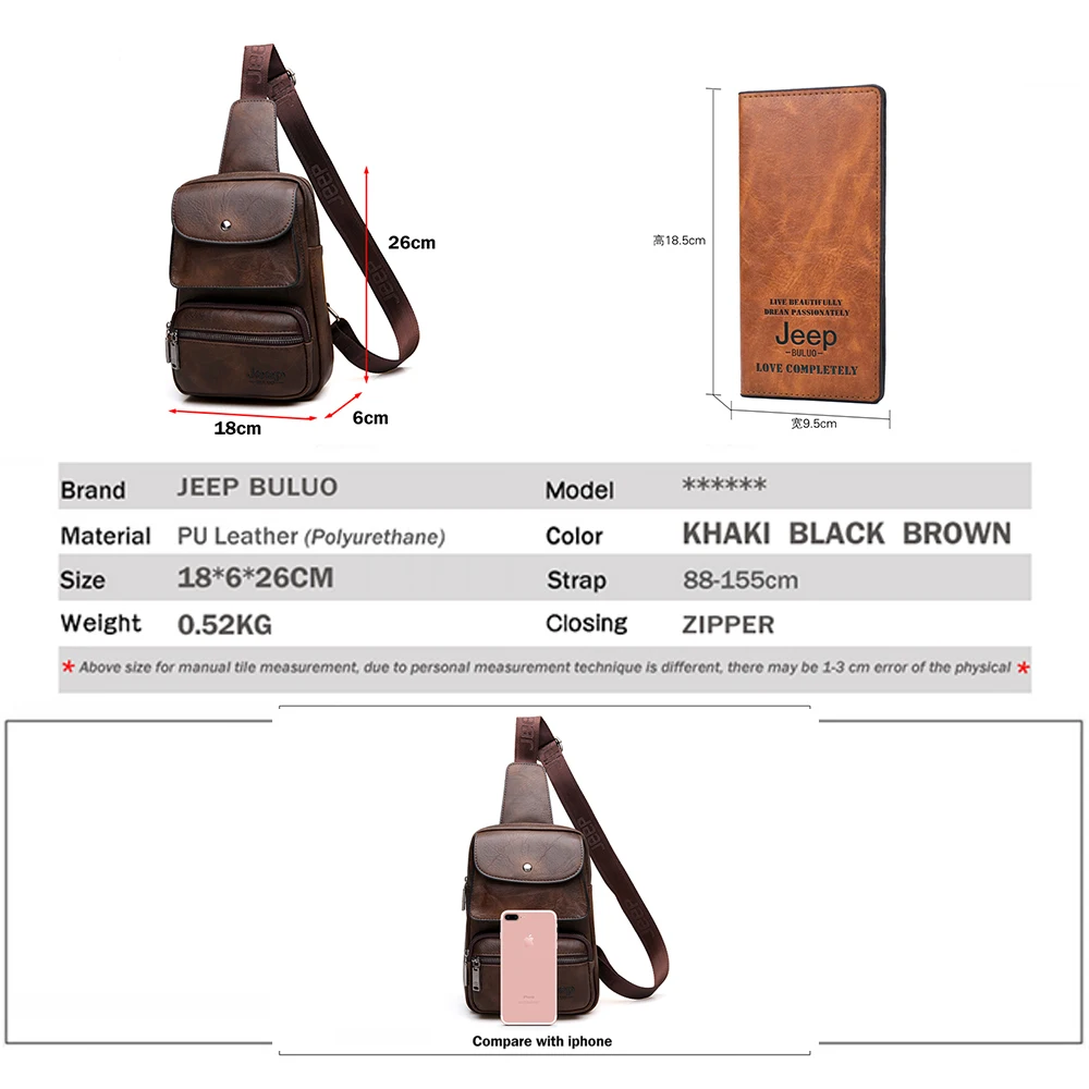 جيب BULUO الرجال حقيبة صدر للرجال 2 قطعة مجموعة عالية الجودة سبليت جلدية للجنسين Crossbody الرافعة حقيبة للآي باد كبير حجم الرجل السفر حقيبة العلامة... جيب BULUO الرجال حقيبة صدر للرجال 2 قطعة مجموعة عالية الجودة سبليت جلدية للجنسين Crossbody الرافعة حقيبة للآي باد كبير حجم الرجل السفر حقيبة العلامة...