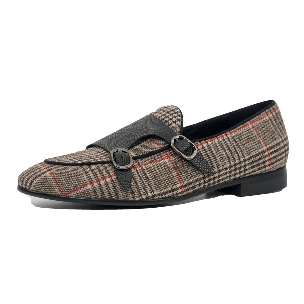 Jeder Schuh/Мужская обувь мужская повседневная модные лоферы в клетку на плоской