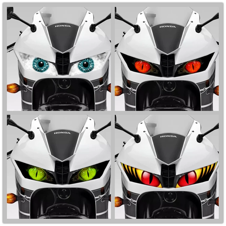 

FOR HONDA CBR600RR F5 2008-2012 09 10 11 Motorcycle Accessories Front Fairing Headlight Sticker Guard Sticker