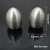 1 Pcs Durable Stainless Steel Egg-Shaped Salt Pepper Shaker Table Server Kitchen Tool J2Y ► Photo 2/6