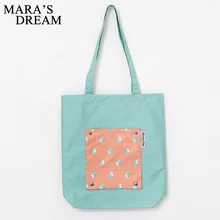 Mara's Dream женские сумки для покупок мультяшный узор складные сумки для хранения водонепроницаемые сумки из ткани Оксфорд женские сумки