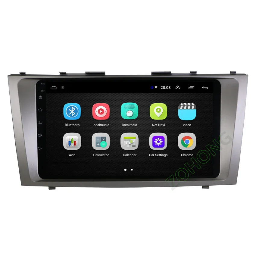 Perfect 2.5D 9inch Android8.1 Car DVD Multimedia Player For Toyota Camry 2007 2008 2009 2010 2011 GPS Navigation radio tapte recorder BT 2