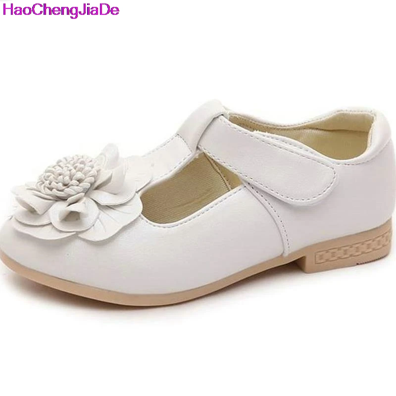 Girl's White Shoes Kids Spring With Flowers Fashion Sneaker Children