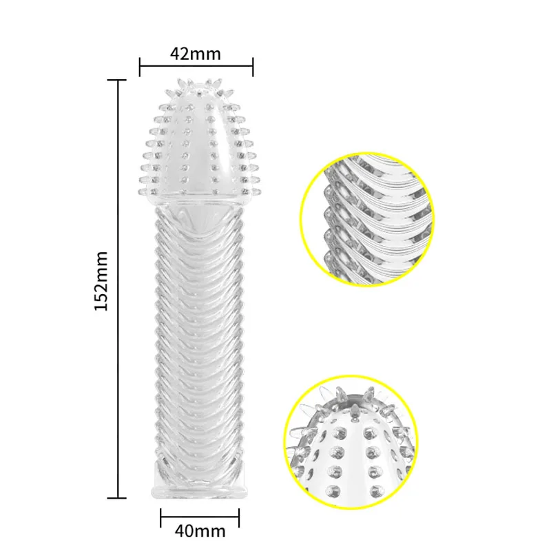 hc041 Penis Sleeve Cock Ring Sleeves Condoms (26)