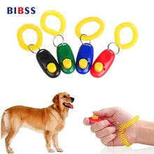 2017 nuevo perro 1 pcs pet perro clic entrenamiento Clickers Peso Ligero Juguetes Obediencia Entrenador Ayuda Con Correa para La Muñeca accesorios