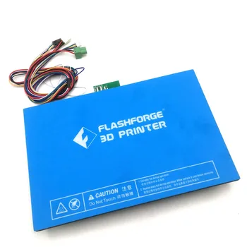 

Funssor 232*154mm flashforge Creator pro/Dreamer 3D printer heated bed with aluminum build platform sticker extended cable