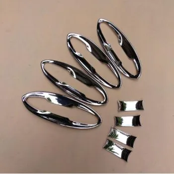 

Ffree Shipping Brand New For Honda Fit 2014 8PCS High Quality ABS Chrome Car Door Handle Bowl Cover Trim Car Styling Accessories