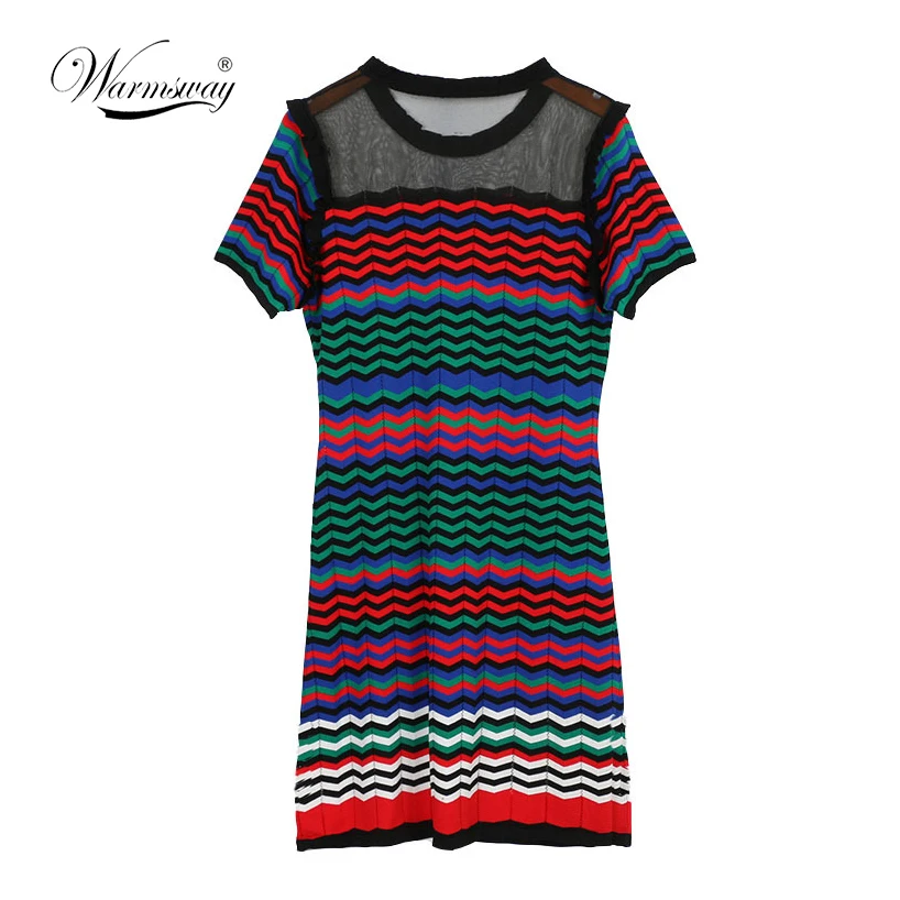 Women Fashion Style High quality 2018 Summer Brand New Short Sleeves Knitted Women