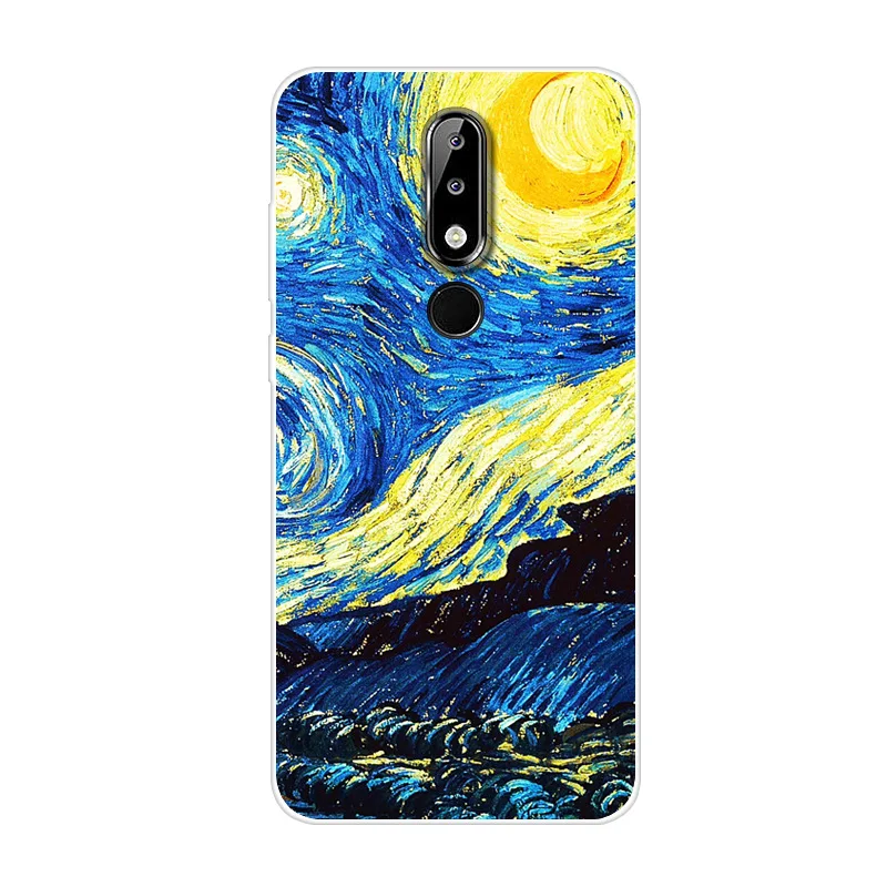 Чехол для Nokia 5 1 Plus чехол телефона мягкие силиконовые задние Чехлы 3 X5 с принтом из