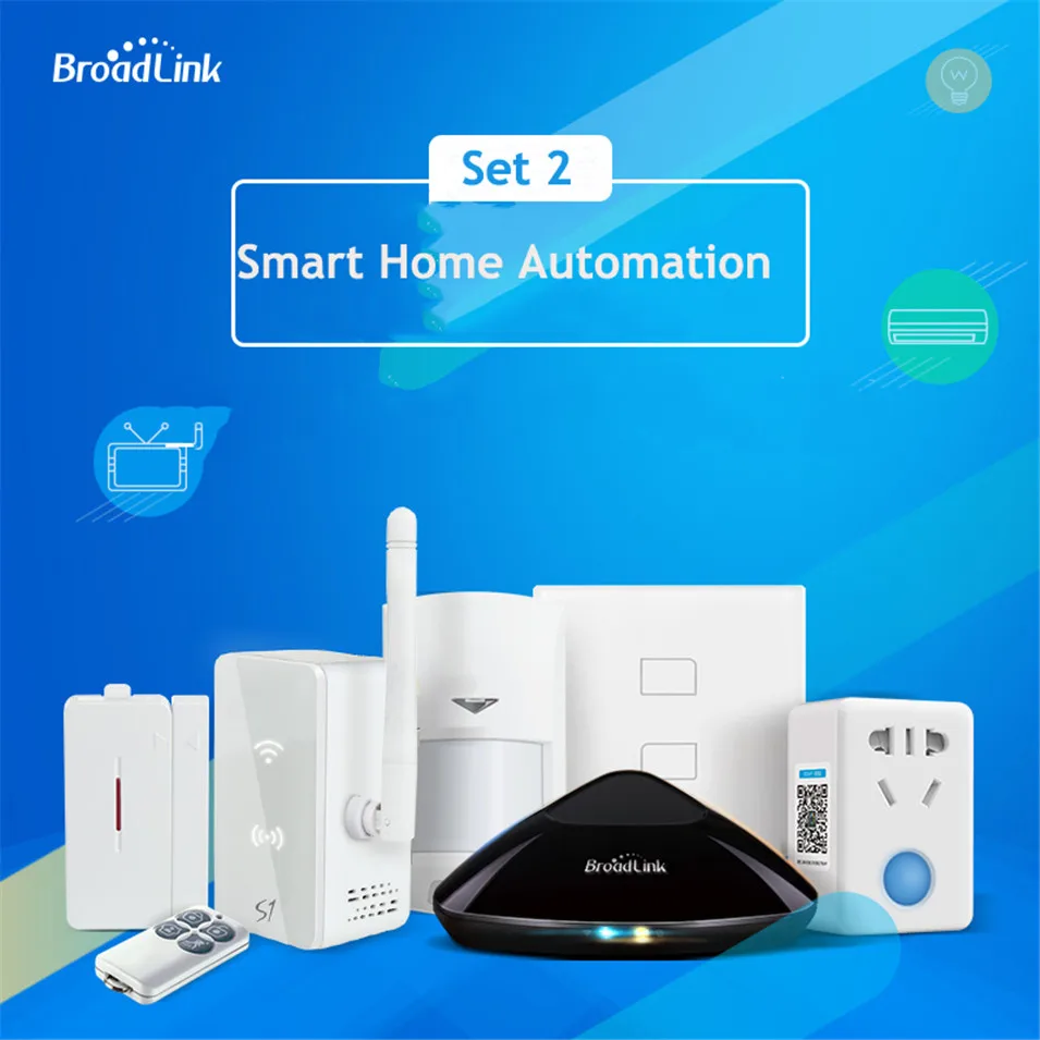 

Original Broadlink Smart Home Automation RM Pro TC2 Light Switch S1C Kit Security Kit SP Mini3 Wifi Smart Socket for Smart Home