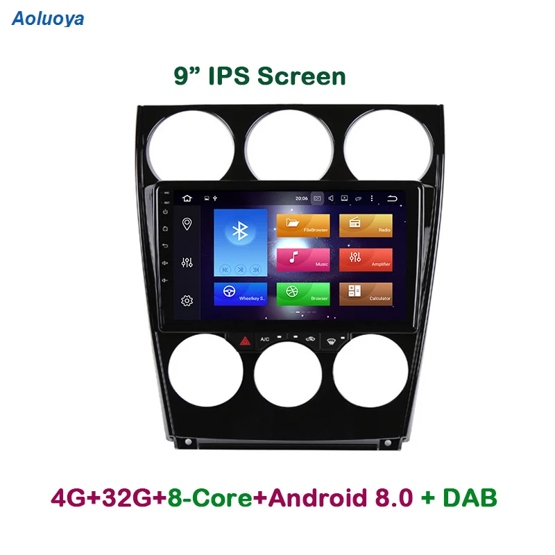 Aoluoya IPS 4 Гб ОЗУ 32 ПЗУ Восьмиядерный Android 8 0 автомобильный DVD GPS навигационный плеер