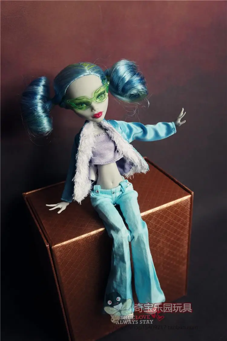 Новинка года; модная Оригинальная одежда «monster high»; 10 шт./лот; школьная одежда для куклы; платье; костюм; различные стильные аксессуары