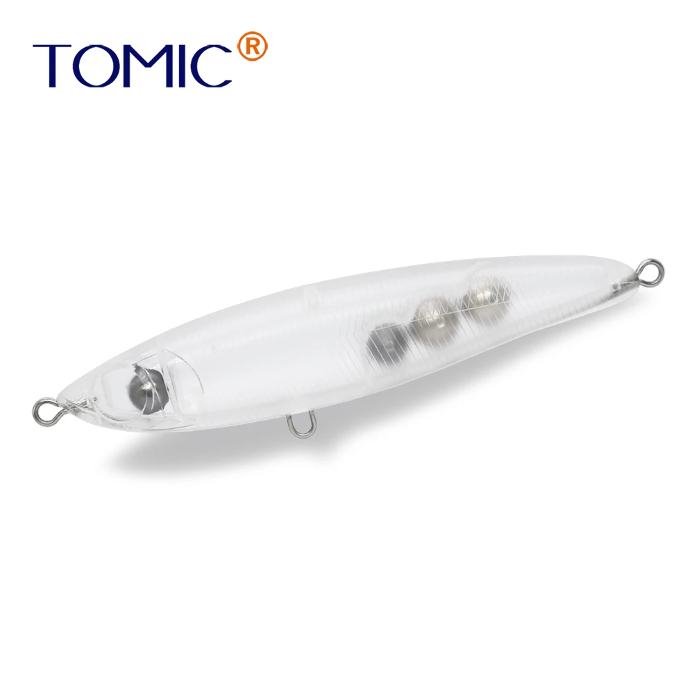 Tomic 5 штук 11 см неокрашенные подвесные DIY Пластиковые погружные приманки пустые