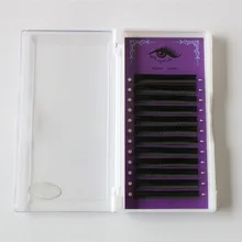 0,20 мм плоские ресницы, 12 рядов, искусственный Индивидуальный Наращивание ресниц, эллипс ресницы расширение для профессионалов, мягкая норка овальные ресницы