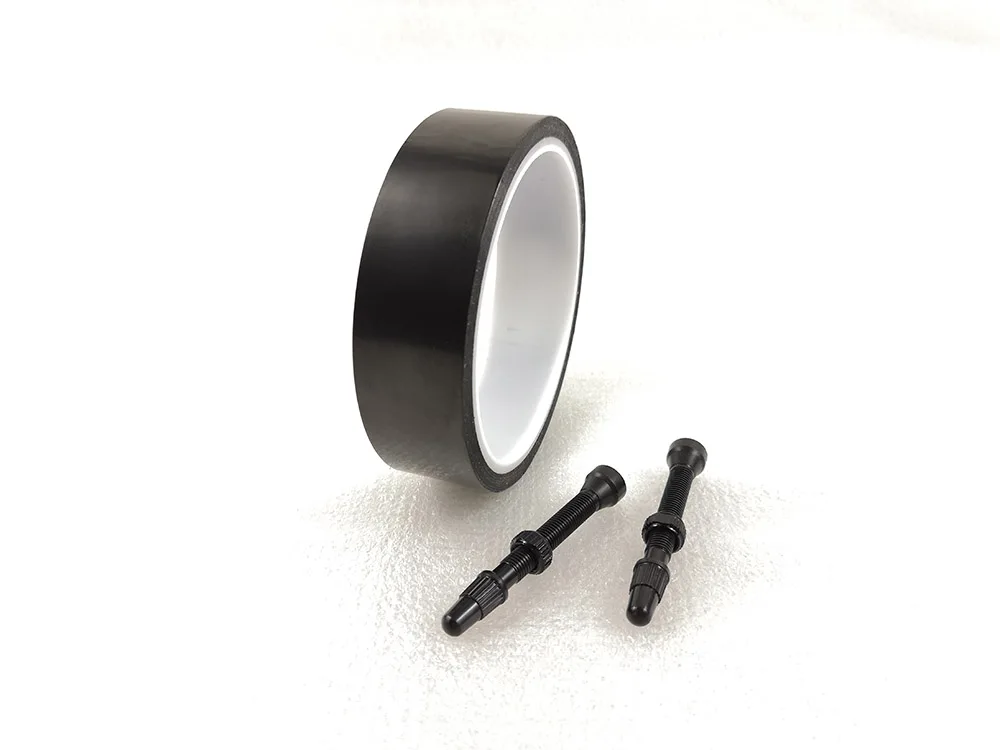 Tubeless tape valve kits MTB Road Bike Presta valve super light alloy valve tubeless rim tape
