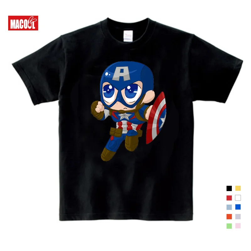 Selling Summer New Captain America Cartoon Print Tee Tops For Boy Girls Clothing Captain America Funny lovely Kids T Shirt Selling Summer New Captain America Cartoon Print Tee Tops For Boy Girls Clothing Captain America Funny lovely Kids T Shirt